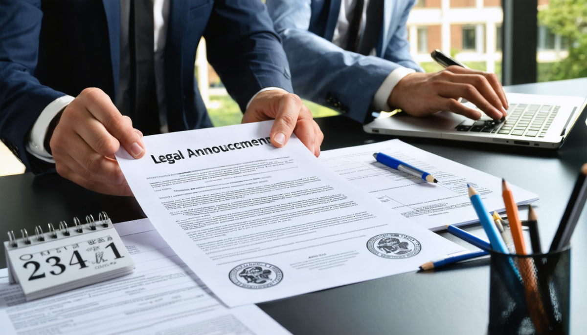 découvrez ce qu'est une annonce légale et son importance cruciale pour les entreprises, de la création à la gestion administrative, garantissant transparence et conformité légale.